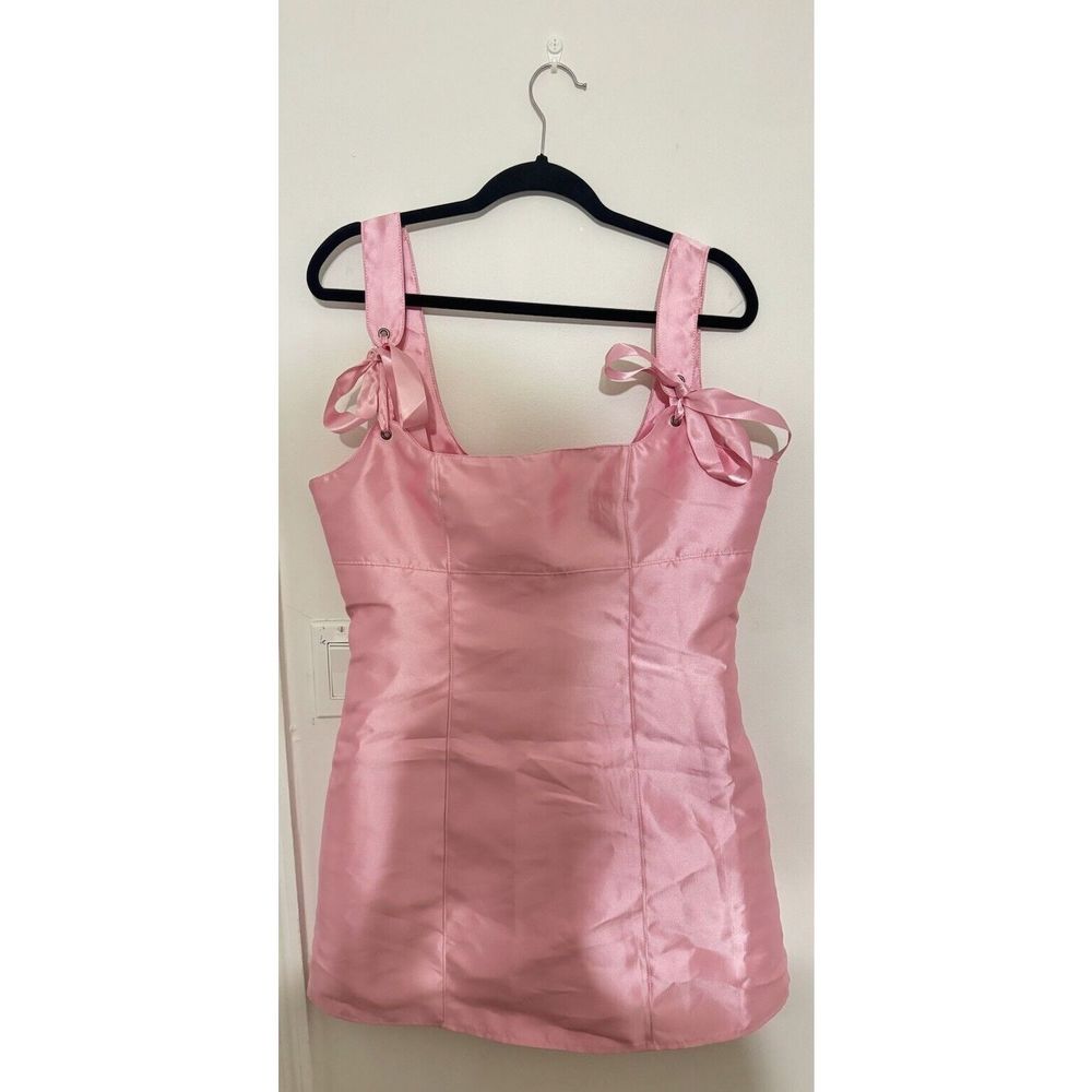Dolls Kill Current Mood Pixie Stardust Pink Mini Dress Babydoll Cosplay Sz XL - Picture 1 of 7